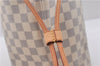 Authentic Louis Vuitton Damier Azur Neverfull MM Tote Bag N51107 LV 2124D