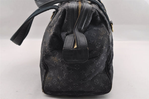 Authentic Louis Vuitton Monogram Mini Josephine GM Hand Bag Navy M92411 LV 2124I