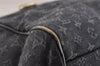 Authentic Louis Vuitton Monogram Mini Josephine GM Hand Bag Navy M92411 LV 2124I