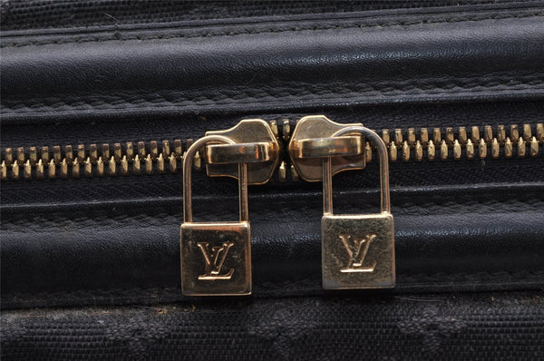 Authentic Louis Vuitton Monogram Mini Josephine GM Hand Bag Navy M92411 LV 2124I