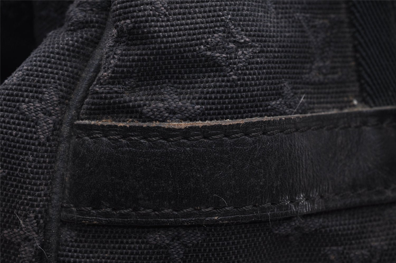 Authentic Louis Vuitton Monogram Mini Josephine GM Hand Bag Navy M92411 LV 2124I