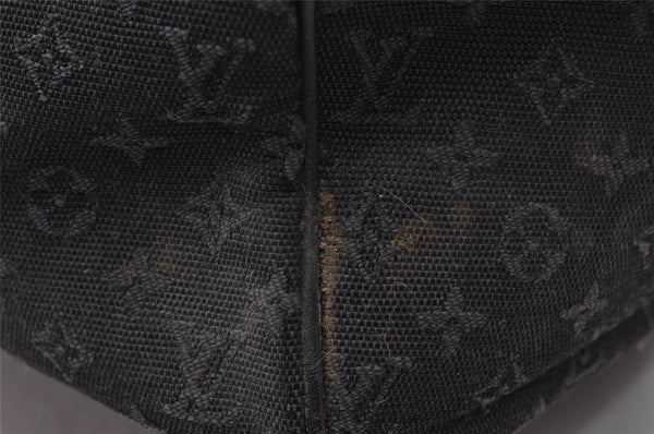 Authentic Louis Vuitton Monogram Mini Josephine GM Hand Bag Navy M92411 LV 2124I