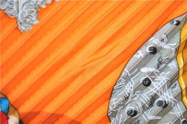 Authentic HERMES Pleats Scarf 