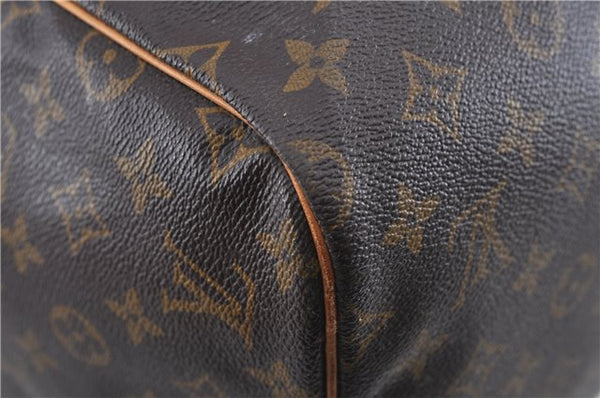 Authentic Louis Vuitton Monogram Sac Souple55 Hand Boston Bag M41622 LV 2126D