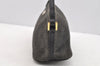 Authentic GUCCI Vintage Hand Bag Pouch Purse GG Canvas Leather 07198 Black 2126I