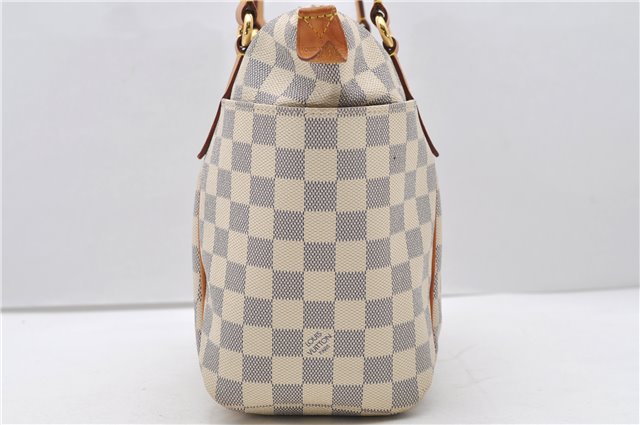Authentic Louis Vuitton Damier Azur Totally PM Tote Bag White N41280 LV 2127D