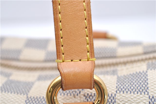 Authentic Louis Vuitton Damier Azur Totally PM Tote Bag White N41280 LV 2127D