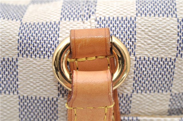 Authentic Louis Vuitton Damier Azur Totally PM Tote Bag White N41280 LV 2127D