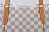 Authentic Louis Vuitton Damier Azur Totally PM Tote Bag White N41280 LV 2127D