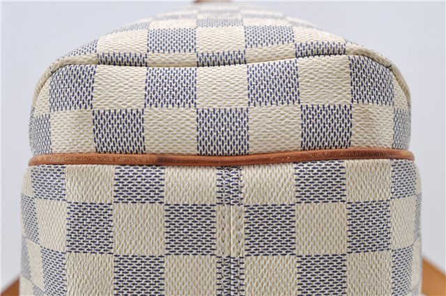 Authentic Louis Vuitton Damier Azur Totally PM Tote Bag White N41280 LV 2127D