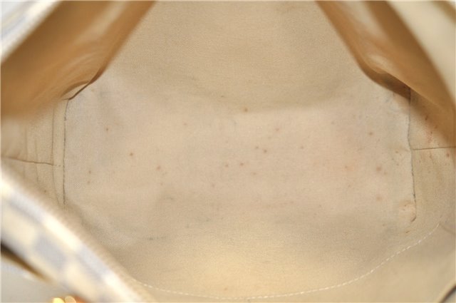 Authentic Louis Vuitton Damier Azur Totally PM Tote Bag White N41280 LV 2127D