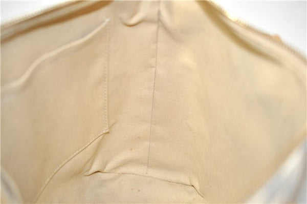 Authentic Louis Vuitton Damier Azur Totally PM Tote Bag White N41280 LV 2127D