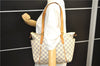 Authentic Louis Vuitton Damier Azur Totally PM Tote Bag White N41280 LV 2127D