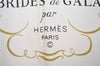 Authentic HERMES Carre 90 Scarf "BRIDES de GALA par" Silk Blue 2127G