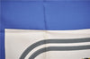 Authentic HERMES Carre 90 Scarf "BRIDES de GALA par" Silk Blue 2127G