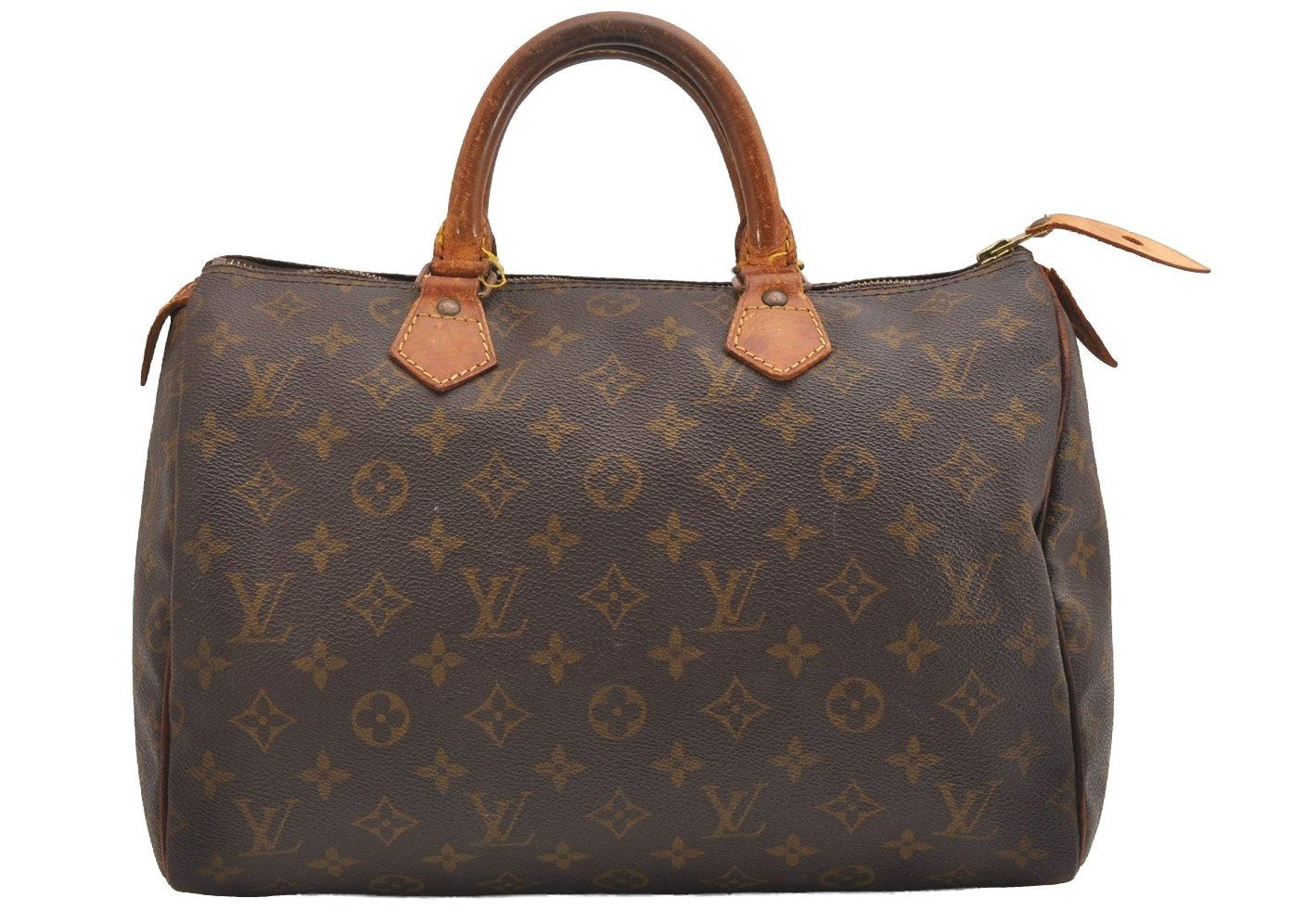 Authentic Louis Vuitton Monogram Speedy 30 Hand Boston Bag Old Model LV 2127I