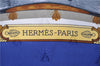 Authentic HERMES Carre 90 Scarf "NAPOLEON" Silk Blue Box 2128G