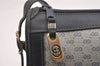 Authentic GUCCI Sherry Line Micro GG Shoulder Bag PVC Leather Navy Junk 2128I