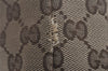 Authentic GUCCI Web Sherry Line Tote Bag GG Canvas Leather 139261 Brown 2130I