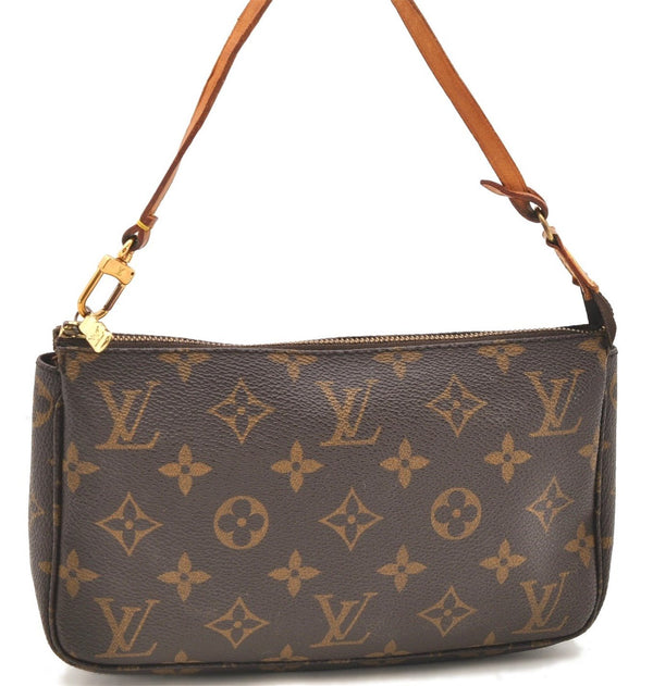 Authentic Louis Vuitton Monogram Pochette Accessoires Pouch M51980 LV 2132D