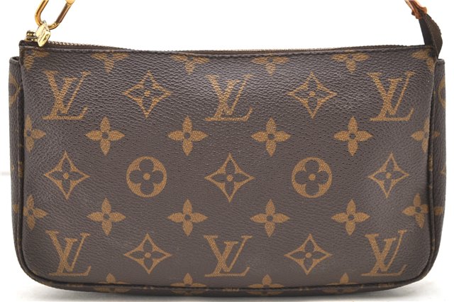 Authentic Louis Vuitton Monogram Pochette Accessoires Pouch M51980 LV 2132D