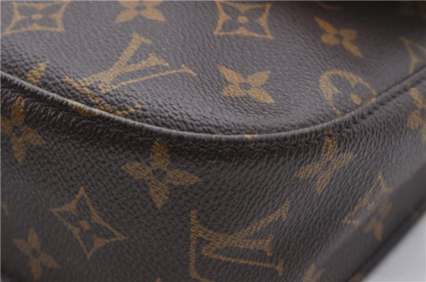 Auth Louis Vuitton Monogram Saint Cloud GM Shoulder Cross Bag M51242 LV 2134D