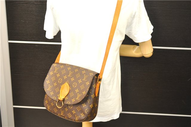 Auth Louis Vuitton Monogram Saint Cloud GM Shoulder Cross Bag M51242 LV 2134D