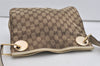 Authentic GUCCI Eclipse Shoulder Cross Bag GG Canvas Leather 120841 Brown 2135I