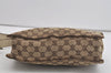 Authentic GUCCI Eclipse Shoulder Cross Bag GG Canvas Leather 120841 Brown 2135I