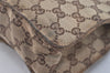 Authentic GUCCI Eclipse Shoulder Cross Bag GG Canvas Leather 120841 Brown 2135I