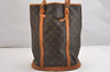 Authentic Louis Vuitton Monogram Bucket GM Shoulder Tote Bag Old Model LV 2136I