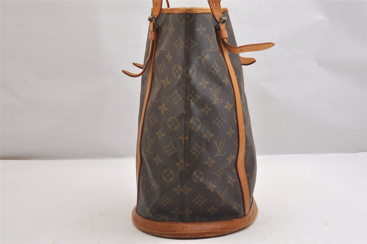 Authentic Louis Vuitton Monogram Bucket GM Shoulder Tote Bag Old Model LV 2136I