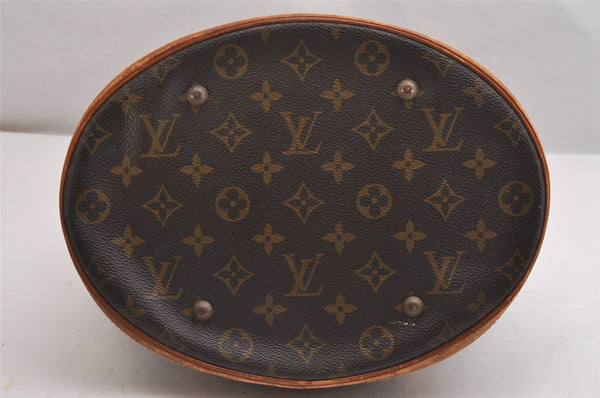 Authentic Louis Vuitton Monogram Bucket GM Shoulder Tote Bag Old Model LV 2136I