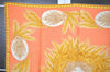 Authentic Christian Dior Scarf Wheat Motif Silk Beige Yellow 2137I