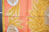 Authentic Christian Dior Scarf Wheat Motif Silk Beige Yellow 2137I