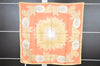 Authentic Christian Dior Scarf Wheat Motif Silk Beige Yellow 2137I