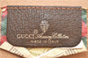 Authentic GUCCI Web Sherry Line Clutch Hand Bag Purse GG PVC Leather Brown 2139D