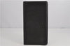 Authentic Louis Vuitton Epi Porte Cartes Credit Yen Wallet Black M63212 LV 2139F