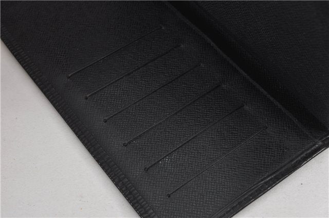 Authentic Louis Vuitton Epi Porte Cartes Credit Yen Wallet Black M63212 LV 2139F