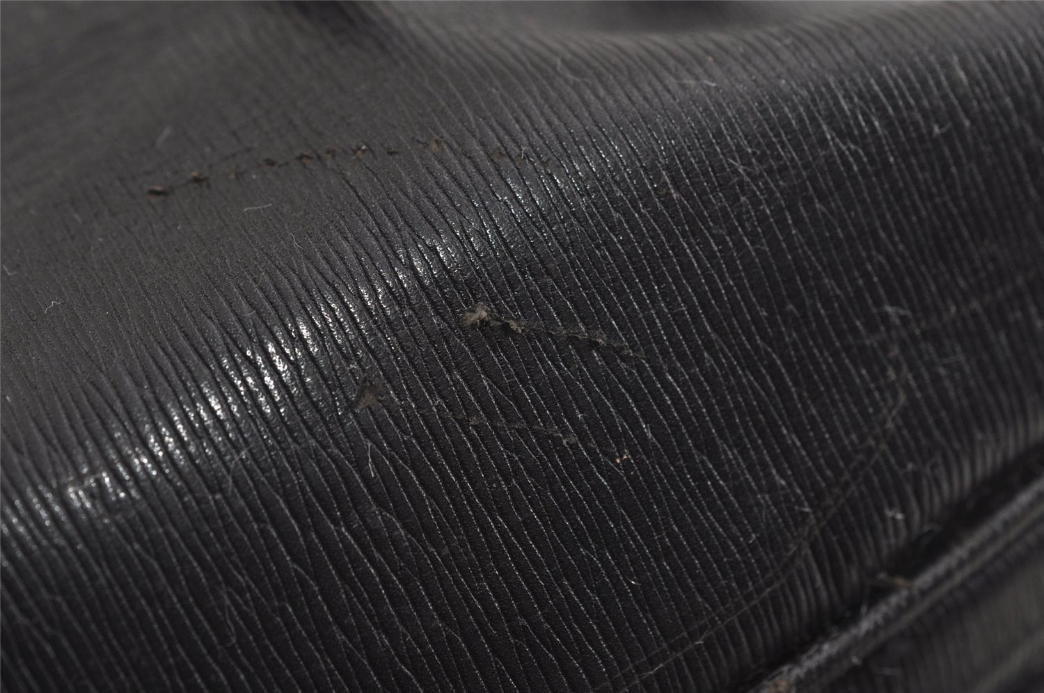 Authentic BALLY Leather Drawstring Shoulder Cross Body Bag Purse Black 2140I