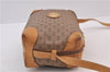 Authentic GUCCI Micro GG PVC Leather Shoulder Cross Body Bag Purse Brown 2141D