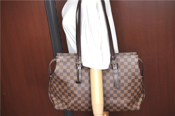 Authentic Louis Vuitton Damier Chelsea Shoulder Tote Bag N51119 LV 2143B