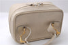 Authentic GUCCI Vintage Vanity Hand Bag Purse Leather Ivory 2143D