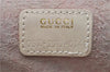 Authentic GUCCI Vintage Vanity Hand Bag Purse Leather Ivory 2143D