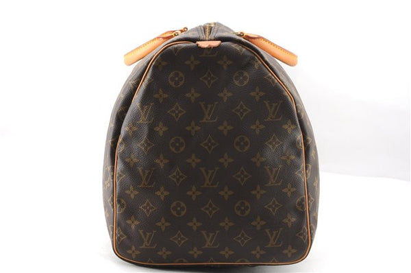 Authentic Louis Vuitton Monogram Keepall 55 Travel Boston Bag M41424 LV 2143F