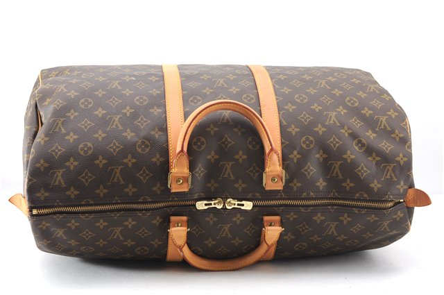 Authentic Louis Vuitton Monogram Keepall 55 Travel Boston Bag M41424 LV 2143F