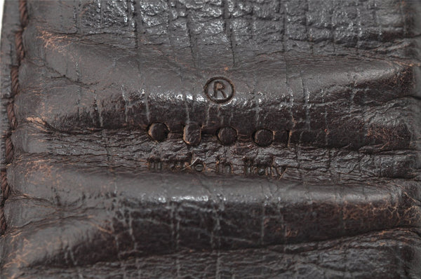 Authentic GUCCI Shoulder Cross Body Bag GG PVC Leather 122373 Brown 2143I