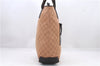 Authentic GUCCI Shoulder Tote Bag GG Canvas Leather 28892 Brown Beige 2144D