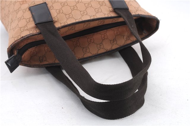 Authentic GUCCI Shoulder Tote Bag GG Canvas Leather 28892 Brown Beige 2144D