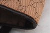 Authentic GUCCI Shoulder Tote Bag GG Canvas Leather 28892 Brown Beige 2144D